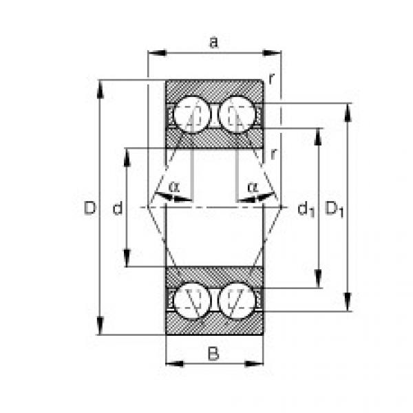 FAG Schr&auml;gkugellager - 3803-B-TVH #1 image