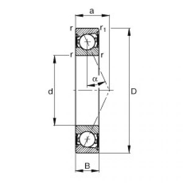 المحامل B7014-E-2RSD-T-P4S FAG #1 image