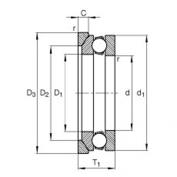 FAG Axial-Rillenkugellager - 53210 + U210 #1 image