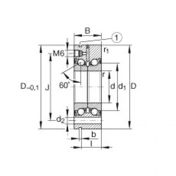 FAG Axial-Schr&auml;gkugellager - ZKLF1255-2RS-PE #1 image