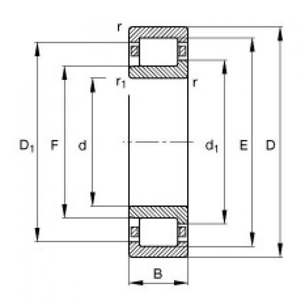 FAG محامل أسطوانية - NJ412-XL-M1 #1 image