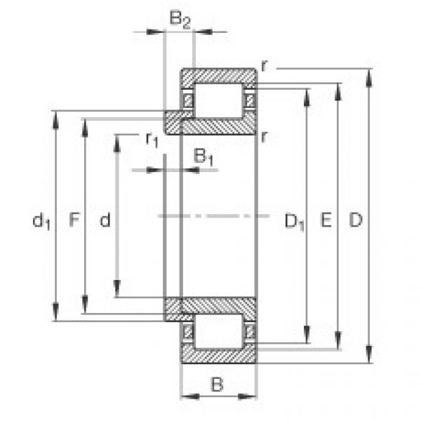 FAG محامل أسطوانية - NJ340-E-TB-M1 + HJ340-E #1 image