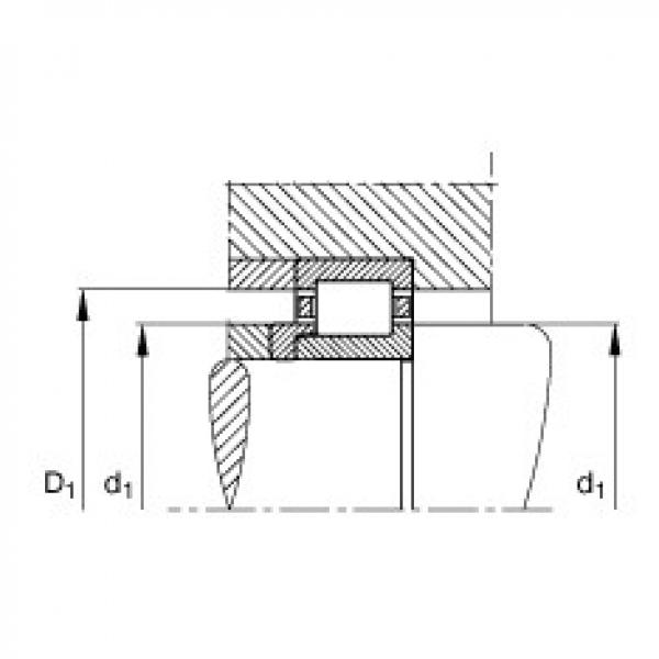 FAG محامل أسطوانية - NJ340-E-TB-M1 + HJ340-E #2 image