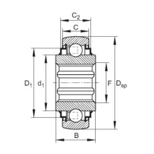 FAG Einstell-Rillenkugellager - SK108-210-KRR-B #1 image