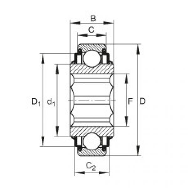 FAG Self-aligning deep groove ball bearings - SK014-205-KRR #1 image