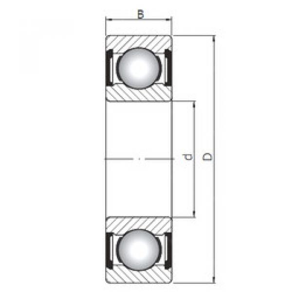 المحامل 61817 ZZ ISO #1 image