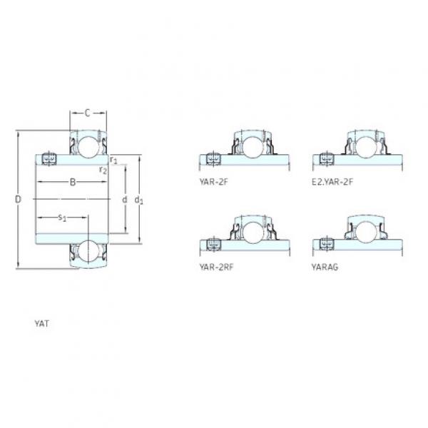 المحامل YAT209-112 SKF #1 image