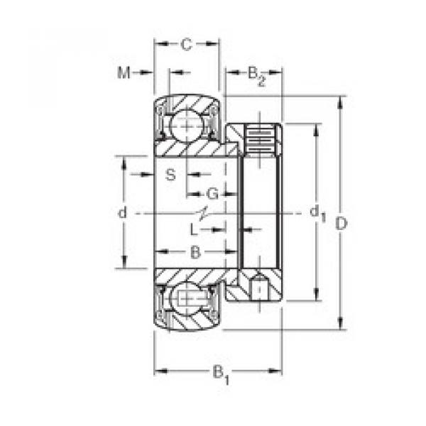 المحامل GRA201RRB Timken #1 image