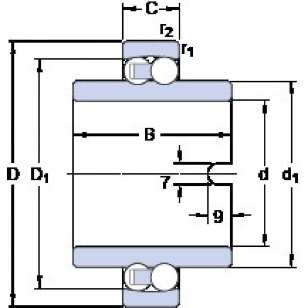 Bearing 11207 TN9 SKF #1 image