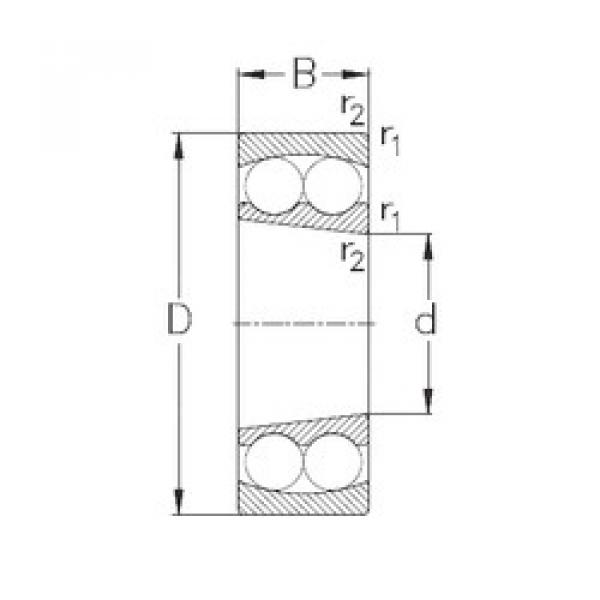 Bearing 1206-K NKE #1 image