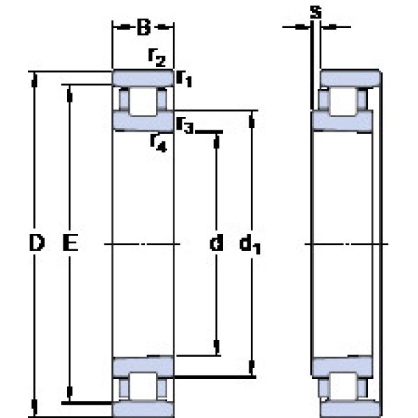 المحامل N 1016 KTN/HC5SP SKF #1 image