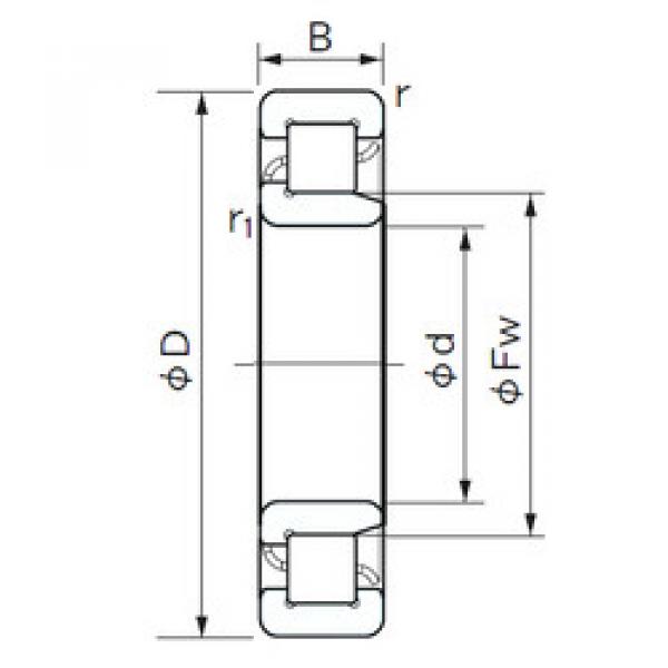 المحامل NJ 217 E NACHI #1 image