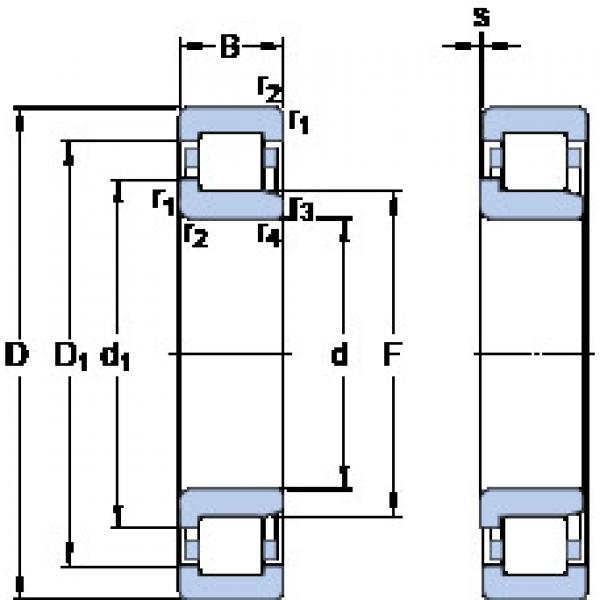 المحامل NJ 211 ECJ SKF #1 image