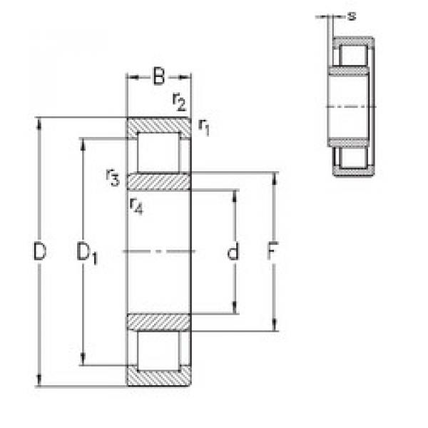 المحامل NU1072-M6 NKE #1 image