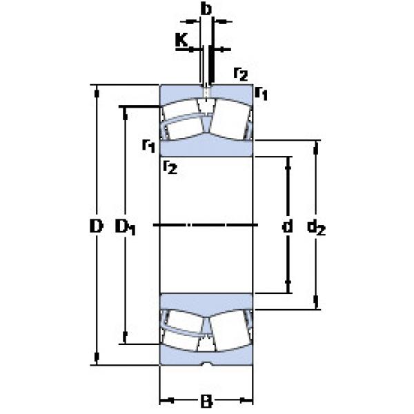 المحامل 23060 CC/W33 SKF #1 image