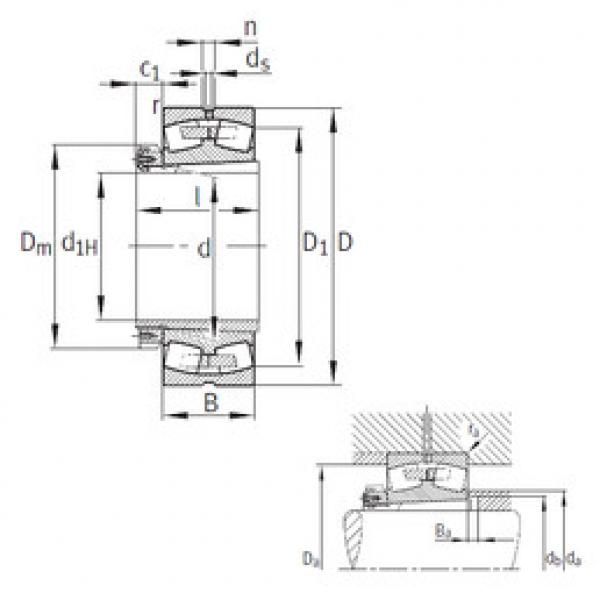 المحامل 239/750-K-MB+H39/750 FAG #1 image