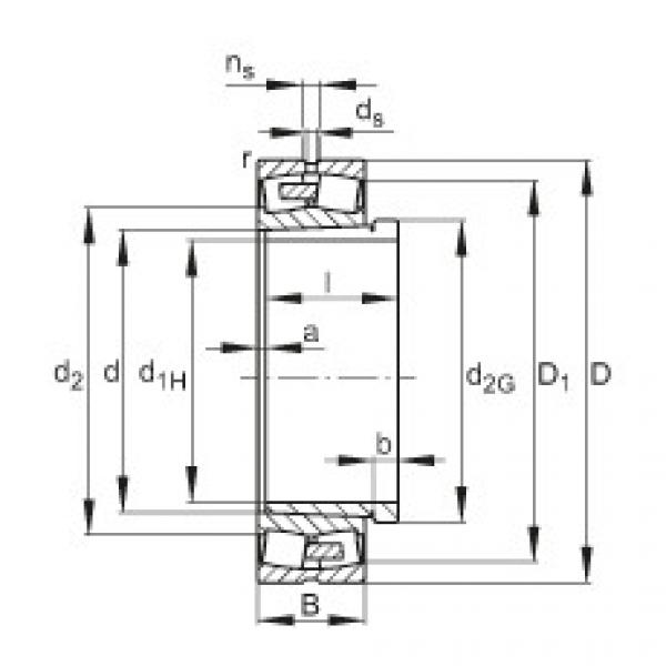 المحامل 23180-E1A-K-MB1 + AH3180G-H FAG #1 image