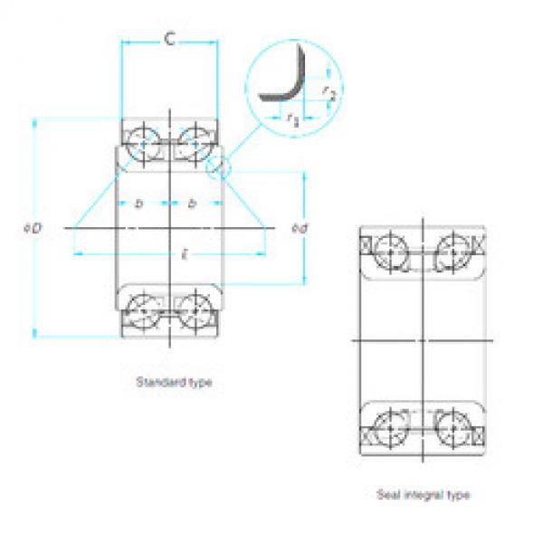 المحامل 42BWD09CA99 NSK #1 image