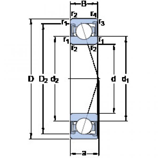 المحامل S7000 ACD/HCP4A SKF #1 image