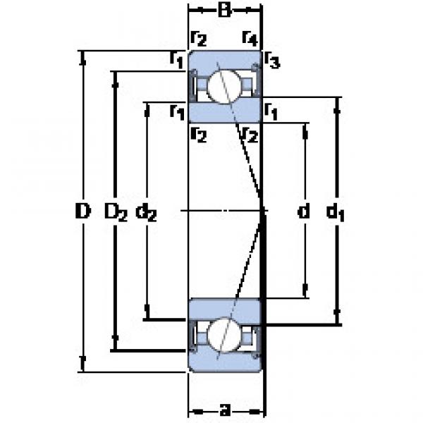 المحامل S7002 CE/P4A SKF #1 image