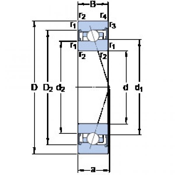 المحامل S7007 CB/HCP4A SKF #1 image