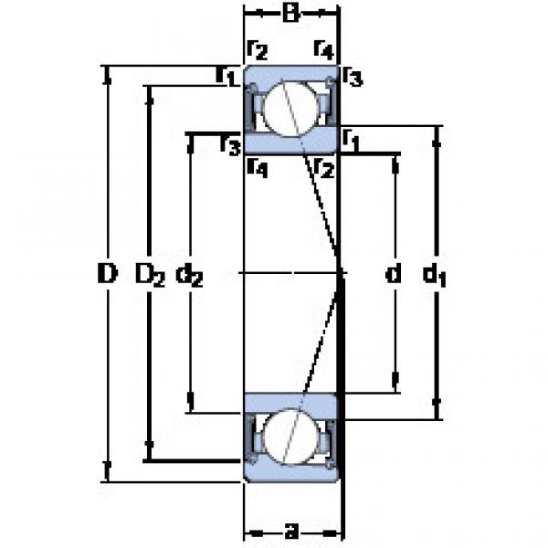 المحامل S71907 CE/P4A SKF #1 image