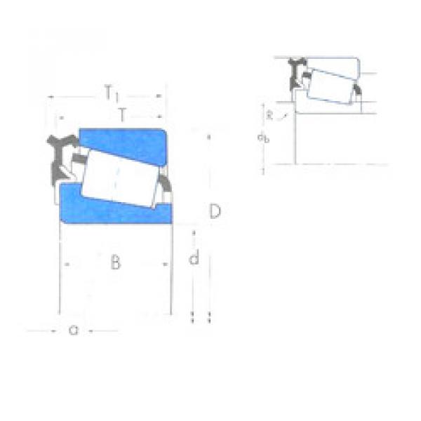 المحامل L44643X/L44610-L44600LA Timken #1 image