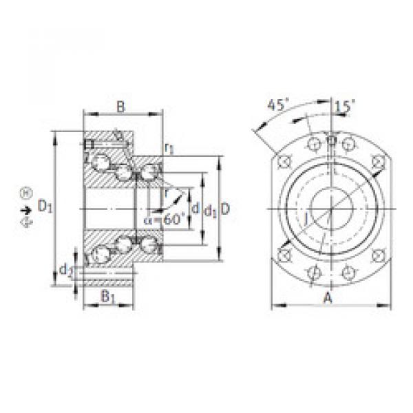 المحامل DKLFA30110-2RS INA #1 image