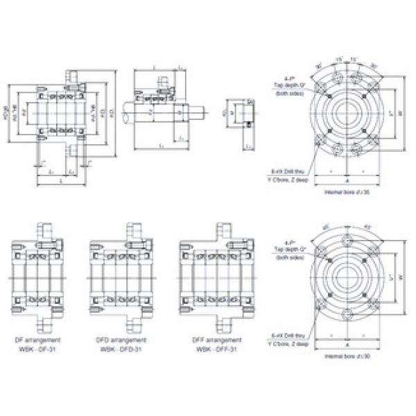 المحامل WBK30DFD-31 NSK #1 image