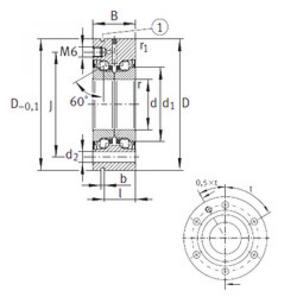 المحامل ZKLF3080-2RS-PE INA #1 image