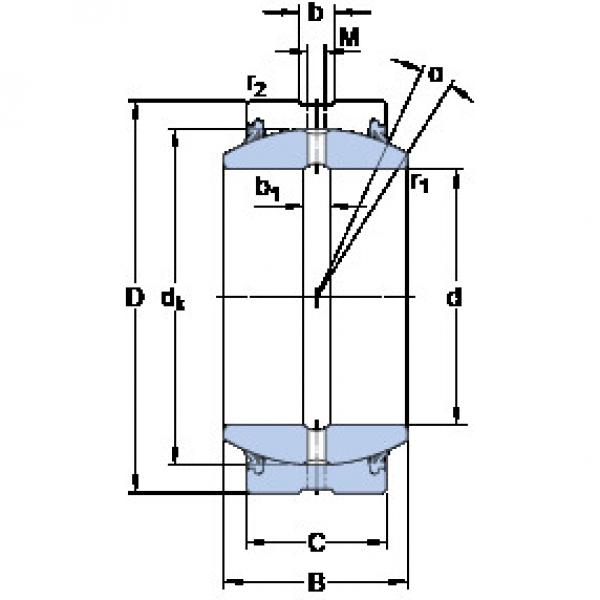 المحامل GEZ 500 ES-2RS SKF #1 image