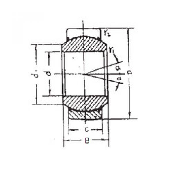 المحامل GEEM20ES-2RS FBJ #1 image