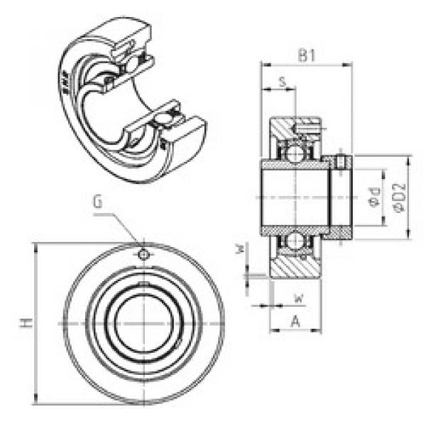 المحامل EXC212 SNR #1 image