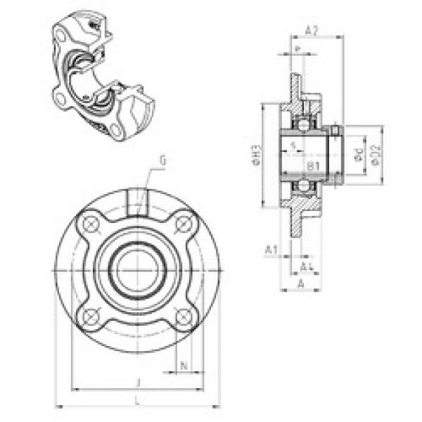 المحامل EXFC205 SNR #1 image