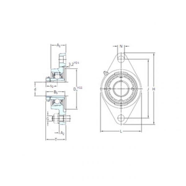 المحامل FYTJ 30 KF+H 2306 SKF #1 image