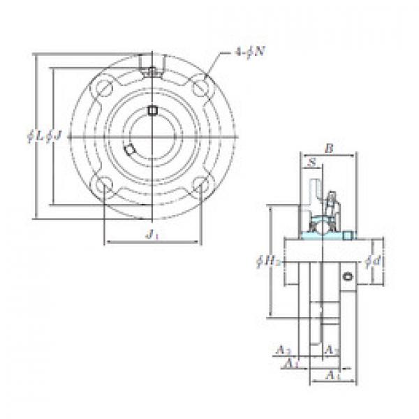 المحامل UCFC214 KOYO #1 image