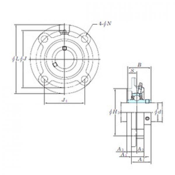 المحامل UCFCX15-48E KOYO #1 image