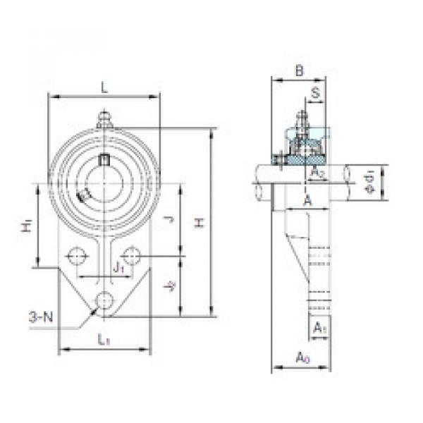 المحامل UCFK204 NACHI #1 image