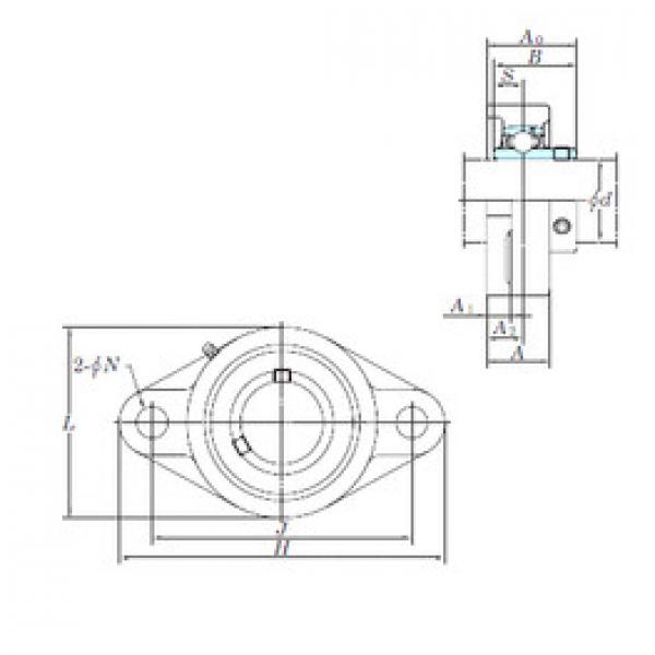 المحامل UCFL216 KOYO #1 image