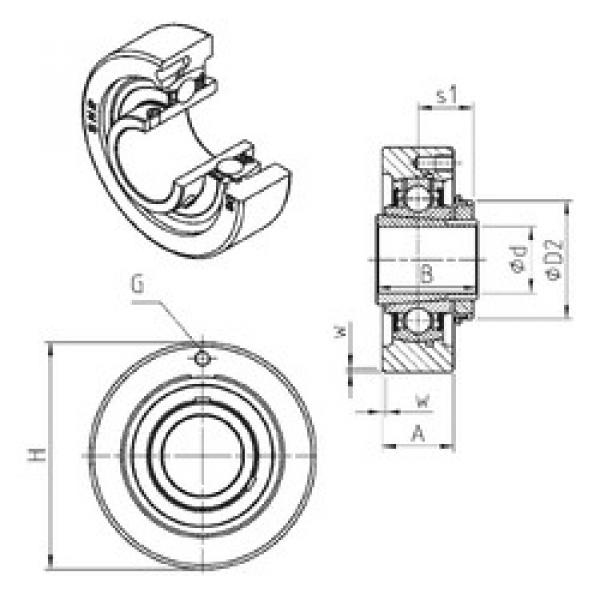 المحامل UKC305H SNR #1 image