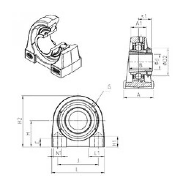 المحامل UKPG205H SNR #1 image