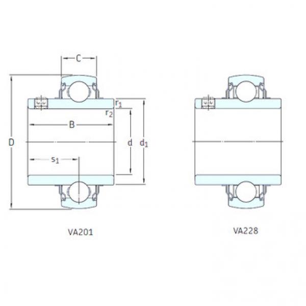 المحامل YAR214-207-2FW/VA228 SKF #1 image