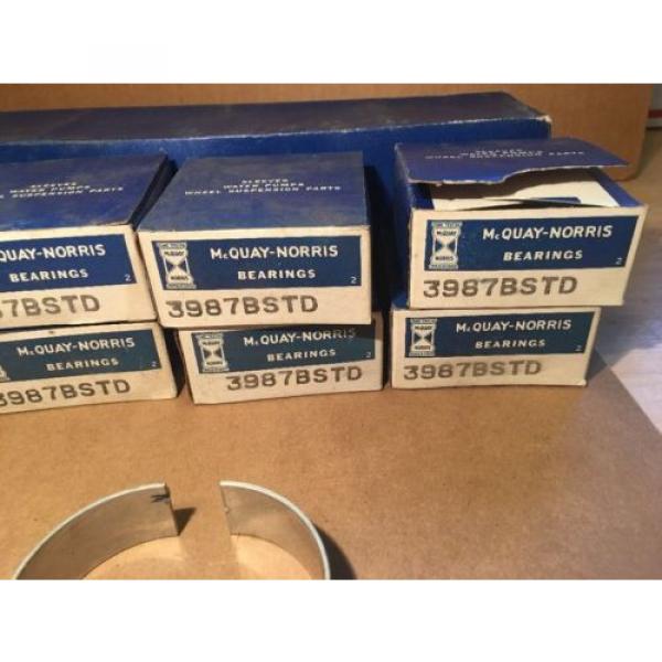 Set Of 8 MCQUAY NORRIS Rod Bearings 3987B STD NOS V8 Vintage Car Restoration #3 image